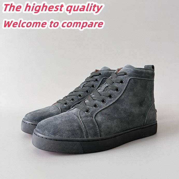 CL Lou Spikes high-top casual sneaker in dark gray 6380868