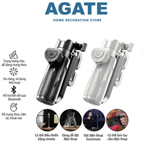 Chân tripod mini Capgrip 3 IN 1 cho điện thoại Gậy chụp ảnh tự sướng Bluetooth có đèn trợ sáng