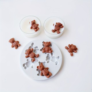 Khuôn Silicon Hình Kẹo Mini Gấu Handmade Nến Thơm Phụ Kiện Khuôn