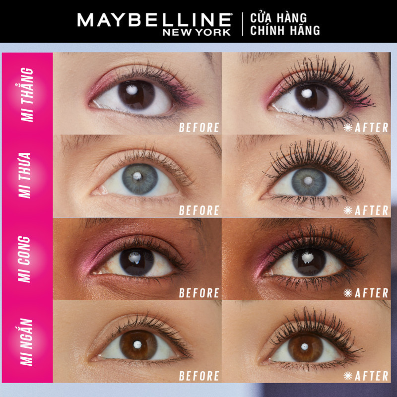 [Mới] Mascara Firework Chuốt Mi Cong Dài và Tỏa Mi 360 Độ Lash Sensational Maybelline New York Waterproof 8.75ml | BigBuy360 - bigbuy360.vn