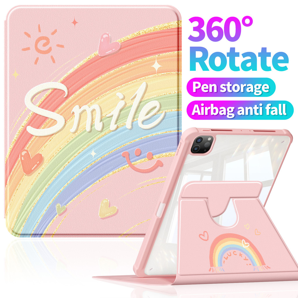 Ốp Pelangi màu hồng cho Apple iPad / Air / Pro cho iPad 2025 / 24 / 23 / 9 / 10th gen Air5 / 4 11 "A