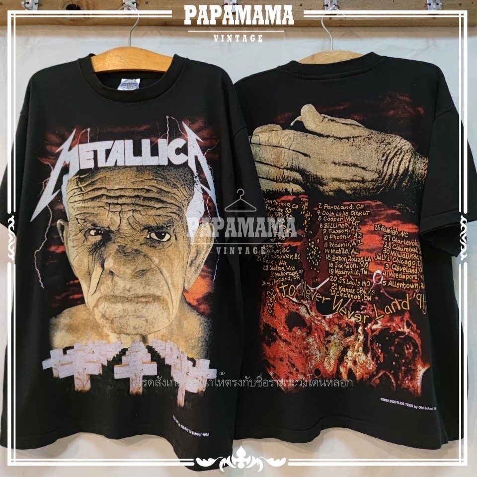 Áo thun Metallica / Áo sơ mi sợi nhỏ Jersey