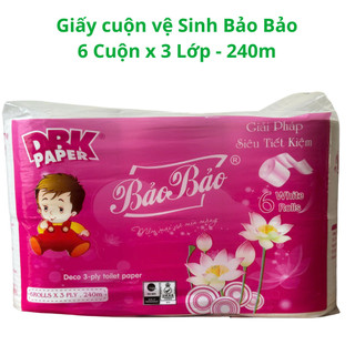 Giấy cuộn Vệ Sinh Công nghệ Hàn Quốc Ti One, Bảo Bảo, Lộc Phát - Loại cuộn lớn hoặc 6 cuộn nhỏ