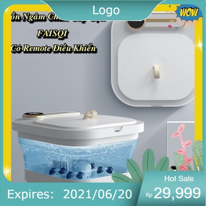 Bồn massage chân gấp gọn FAISQI tự động sưởi ấm (Có Remote) ⚜️Euro Store⚜️