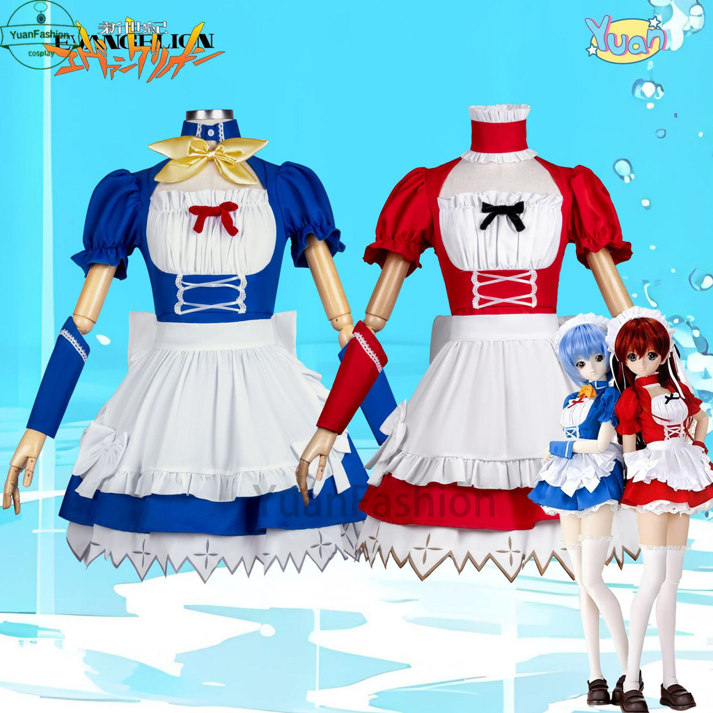 [Có sẵn] Trang phục cosplay Neon Genesis Evangelion - Asuka & Rei, phù hợp Halloween