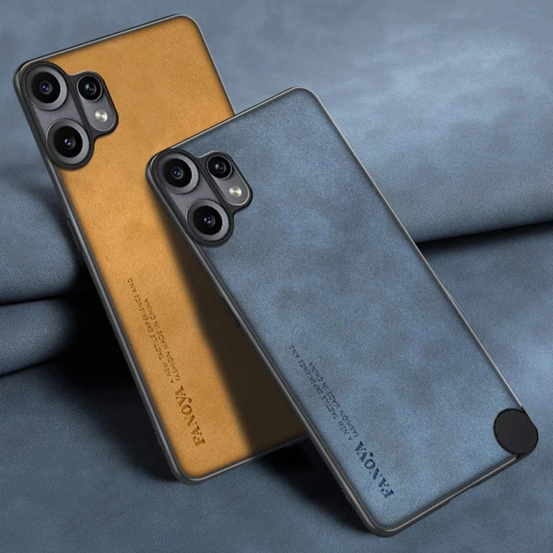 For Nothing CMF Phone 2 Pro Vỏ ốp lưng lai bằng da PU chống sốc