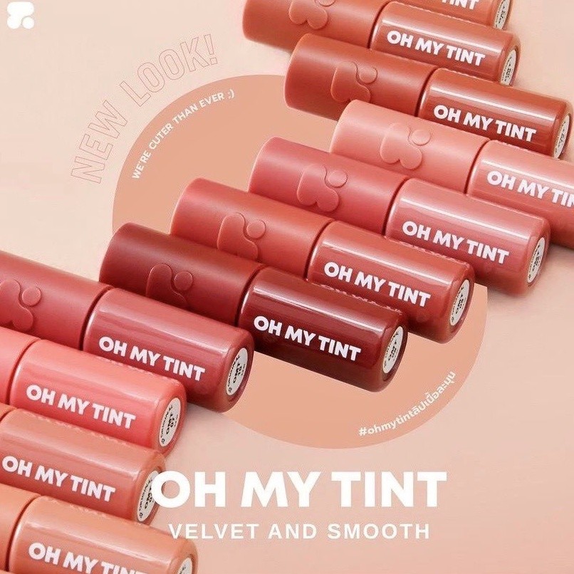 Son Tint 2P Original OH MY TINT Velvet And Smooth 2.2ml - Bảng Màu Đa Dạng, Phù Hợp Mọi Tone Da, Dễ 