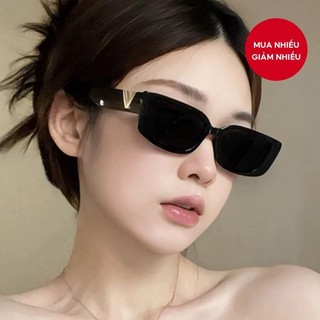 Kính râm Ulzzang Hàn Quốc – Sắc thái UV400 hình chữ nhật cổ điển dành cho nữ