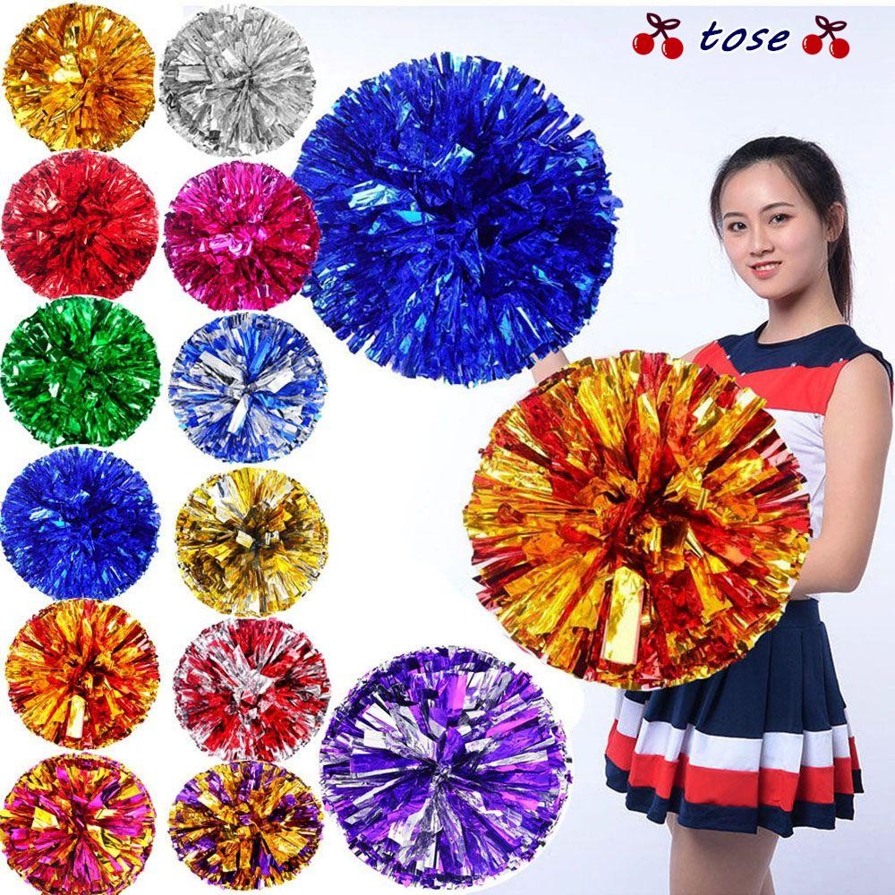 TOSE Cheerleader Pom Poms Concert Fancy Tay cầm hai lỗ Đồ dùng thể thao câu lạc bộ