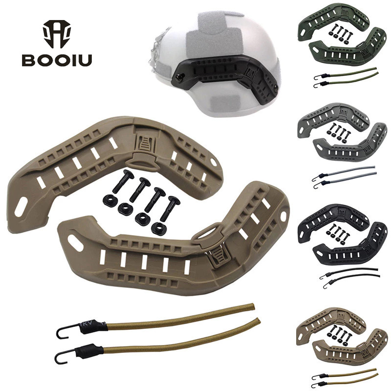 BOOIU Chiến Thuật MICH2000 Mũ Bảo Hiểm Hướng Dẫn Bên Đường Sắt ARC Gắn Đường Sắt Săn Bắn Airsoft Mũ 