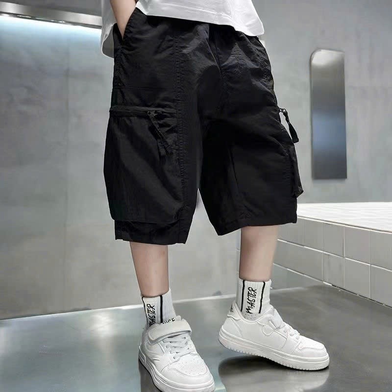 Quần short túi hộp bé trai, Quần đùi bé trai style hiphop cực chất