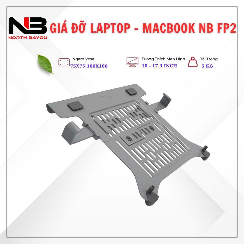 Giá Đỡ Kẹp Laptop/ Macbook NB FP2 10 - 17 Inch - Kết Hợp Với ARM Màn Hình