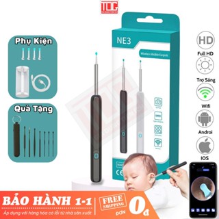 Bộ máy lấy ráy tai nội soi ne3 TDG dụng cụ lấy ráy tai có đèn kèm camera kết nối điện thoại thông minh