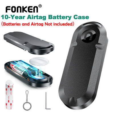 Fonken Vỏ pin mở rộng từ tính 10 năm chống nước cho AirTag Sử dụng pin AA Vỏ sạc