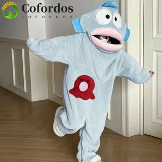  COFORDOS Hoạt Hình Bộ Đồ Ngủ Hangyodon Đồ Ngủ Cá Xấu Xí Dài Tay Ngộ nghĩnh Đồ Ngủ Lông Cừu San Hô Ngọt Ngào Mặc Nhà Bộ Đồ Ngủ Cá Dopey Trẻ Em Người Lớn 