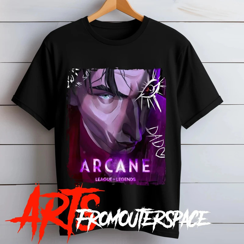 Áo sơ mi chơi game Unisex Silco Softstyle Áo sơ mi Anime Arcane LOL lol