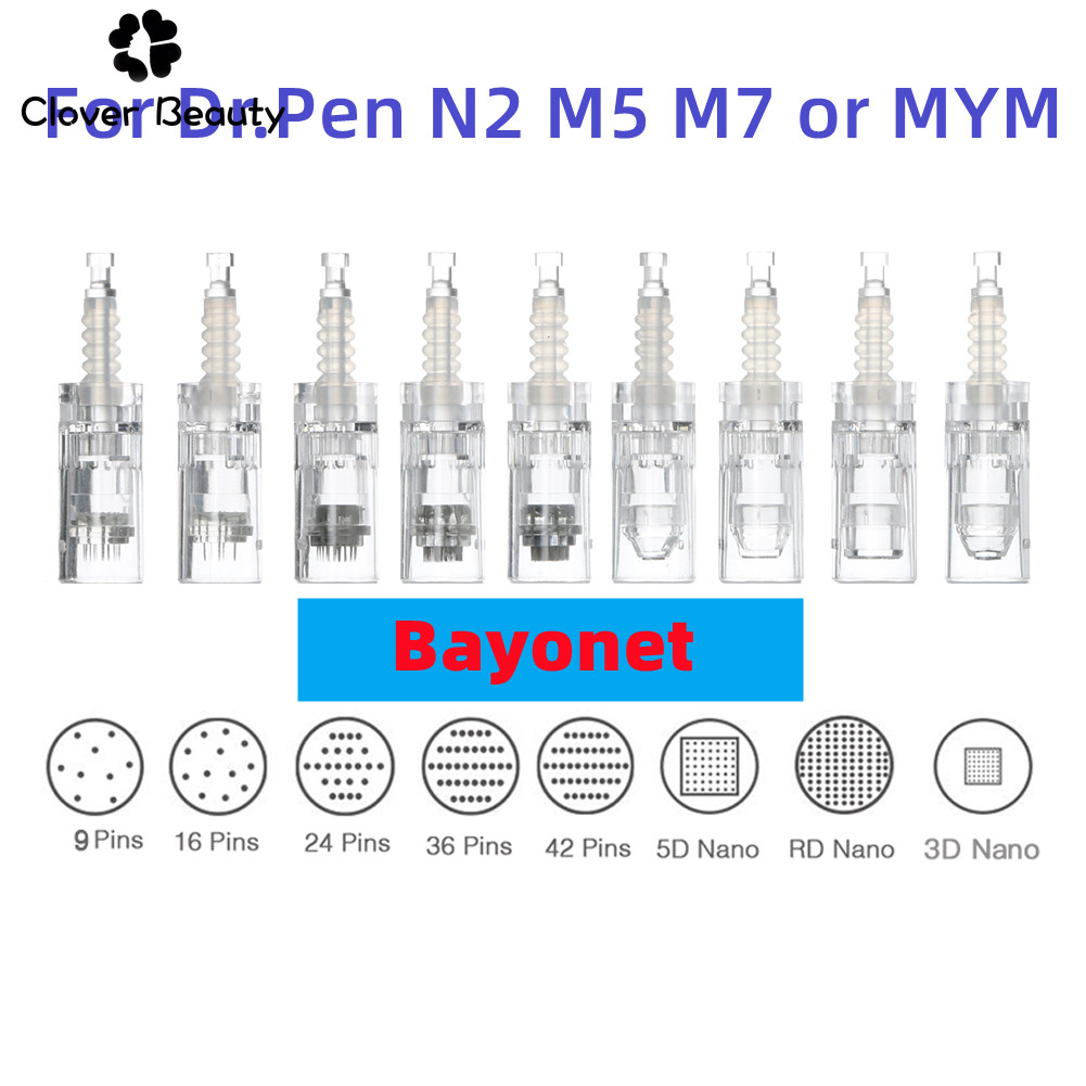 10 Chiếc 20 Chiếc 50 Chiếc Bayone`t Kim Hộp Mực Dr Pen N2 M5 M7 E30 MYM Microneedling Catridges Dr P