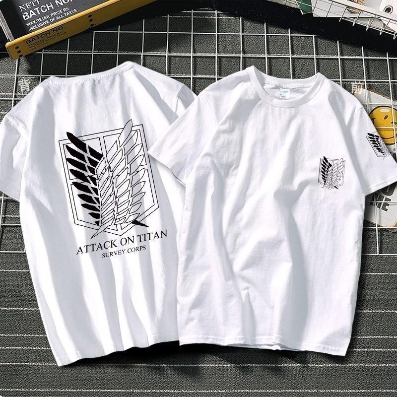Attack on Titan Captain Liberty Wings 1 Cotton Anime In Hình Họa Tiết Thời Trang Cổ Tròn Trơn [S-5XL