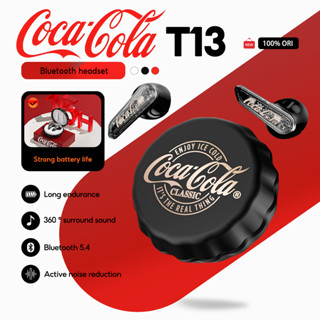 Tai nghe Bluetooth không dây thực sự Coca-Cola T13 Thiết kế bán trong tai | Trình điều khiển động 13mm | Bluetooth khử tiếng ồn ENC 5.4 | Tuổi thọ pin dài 15H | Điều khiển cảm ứng | Type-C Nhanh