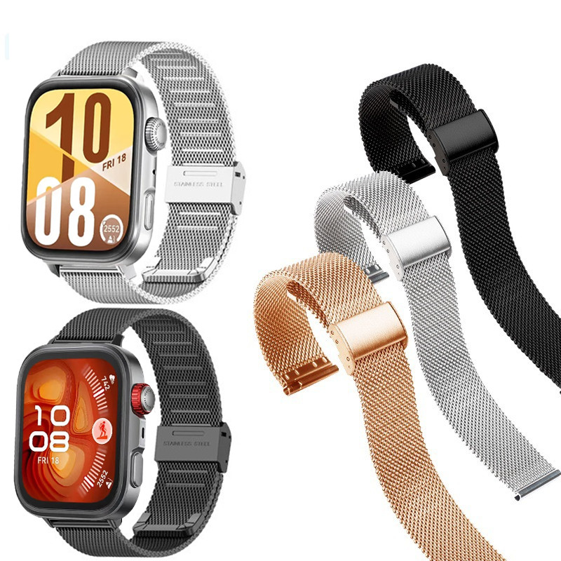 Dây đeo bằng thép không gỉ cho Huawei Watch Fit4 Pro Milanese cho dây đeo thông minh Fit 4 Fit4pro