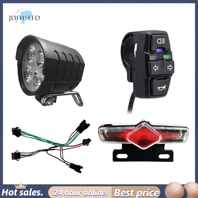 [jdfhsffd] Đèn hậu EBike DK336 Bộ phụ tùng sửa đổi kim loại ABS + cho 36V 48V 52V 60V