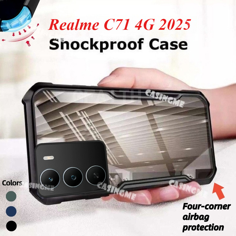 Dành Cho Realme C71 4G 2025 Túi Khí Acrylic Chống Sốc Cho Realme C71 RealmeC71 C71 C 7 1 C 71 4G 5G 