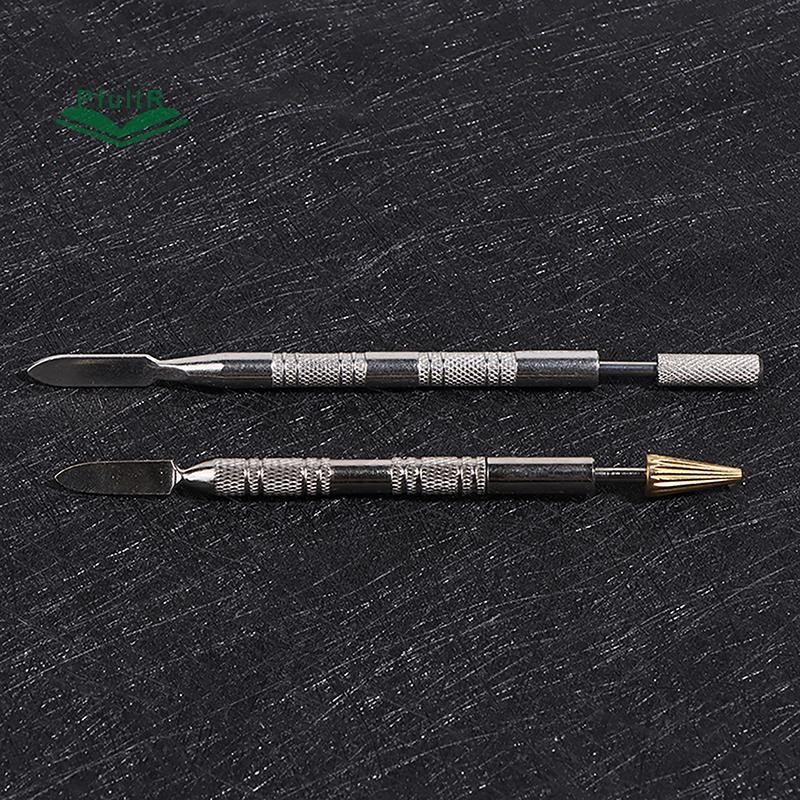 PfultR Leather Dual Head Edge Oil Gluing Dye Pen Applicator Speedy Paint Roller Tool For Leather Cra