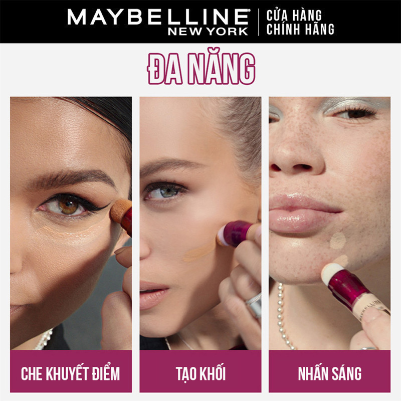 Bút Cushion Che Khuyết Điểm Đa Năng Instant Age Rewind Eraser Multi-use Concealer Maybelline New York 6ml | BigBuy360 - bigbuy360.vn