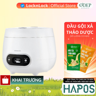  Nồi cơm điện LocknLock mini 0.8L Chính hãng EJR426WHT - HAPOS LOCKNLOCK OFC 