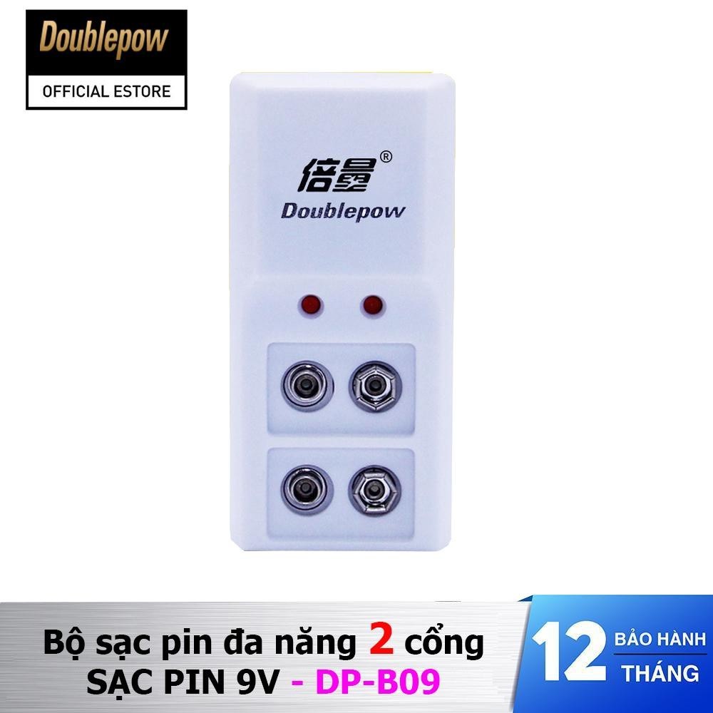 Bộ sạc pin 9V 6F22 (pin vuông) 2 cổng Doublepow - DP-B09
