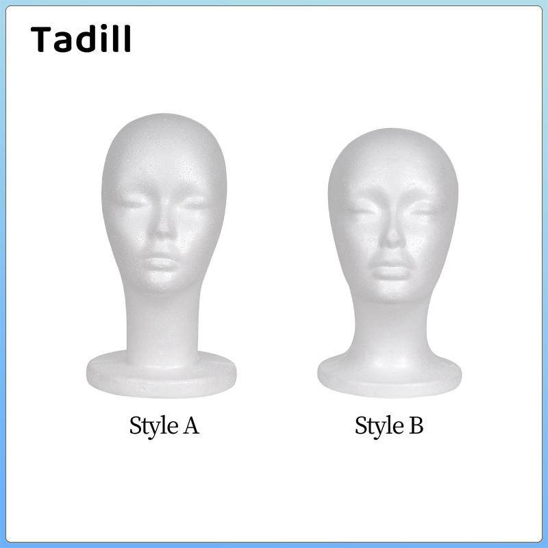 Đầu ma-nơ-canh xốp nữ / Chân đế tóc giả / Màn hình đầu ma-nơ-canh xốp cho