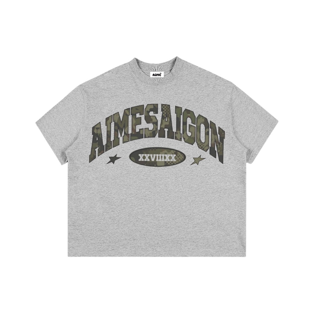 [Ver3] Áo Thun Boxy AIMÉ Cotton Cổ Tròn Nam Nữ "AIMESAIGON XXVIIIXX" Áo Phông Nữ Form Rộng Nữ Mùa Hè Kiểu Đẹp Nam Nữ | BigBuy360 - bigbuy360.vn