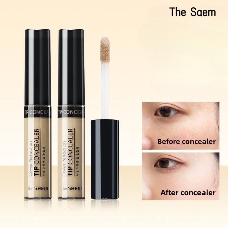 The Saem Liquid Concealer Dưỡng Ẩm Brightener Cover Dark Circles Lâu trôi