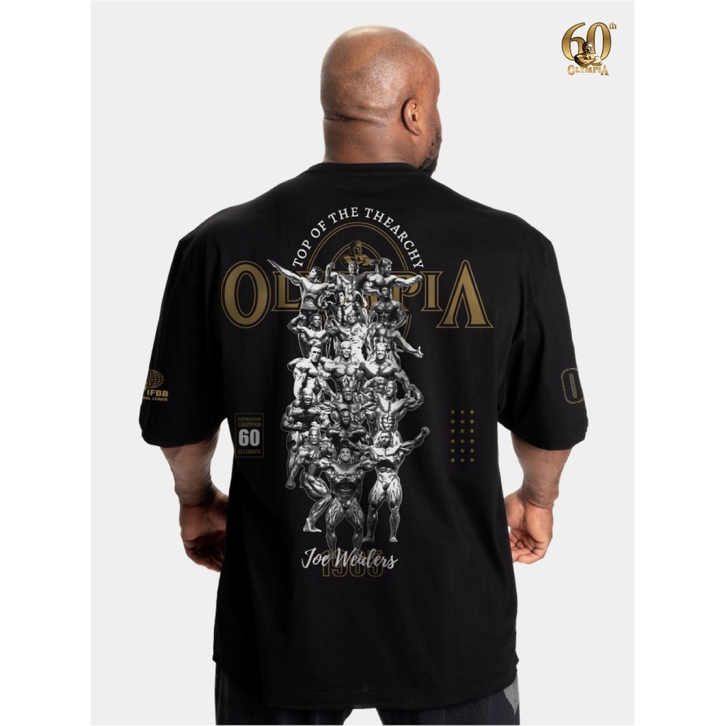 Olympiad Kỷ niệm 60 năm Cơ bắp Thể dục Mềm mại Cao cấp Kỷ niệm Áo thun Unisex Top of the Olympian Go