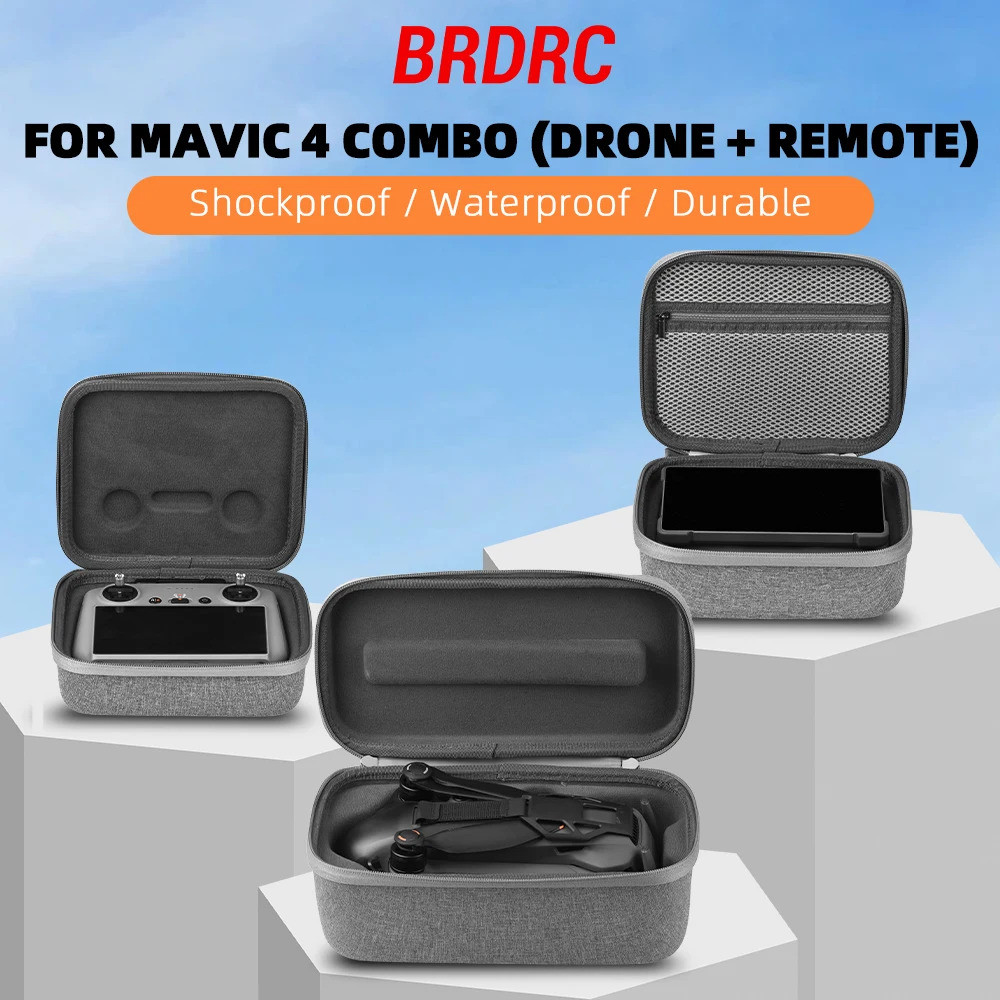 Túi lưu trữ BRDRC cho DJI Mavic 4 Pro RC Pro 2, túi xách di động, phụ kiện Mavic 4 Pro