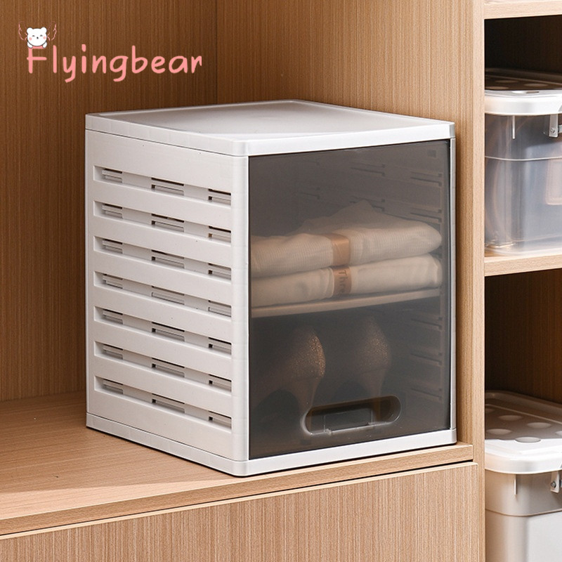 Stackable Closet Organizer with Drawers for Clothes Storage Solutions