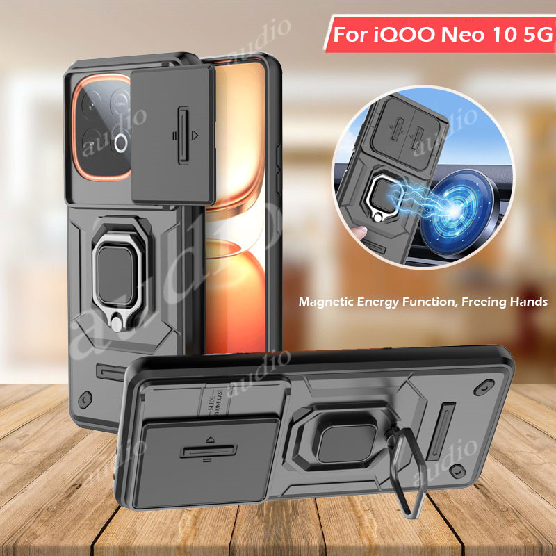 Vỏ giáp chống sốc iqoo neo 10 5G cho Vivo iqoo neo 10 neo10 iqooNeo10 5G 2025 Vỏ bảo vệ ống kính máy
