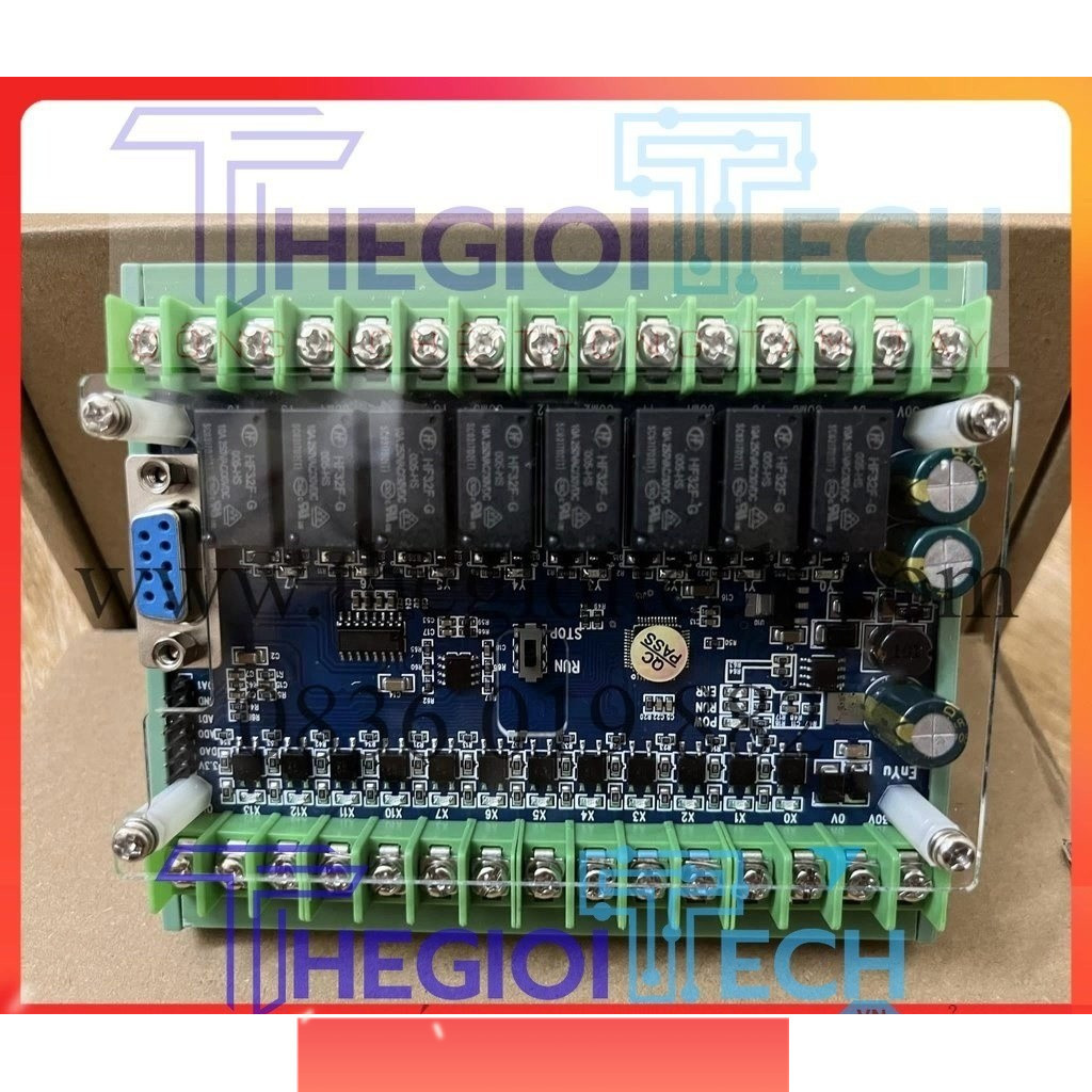 Board Mạch lập trình PLC Mitsubishi FX3U FX2N FX1N 14MR 16MR (6 Out Relay) FK3U-14MR 6AD2DA PTL LE3U