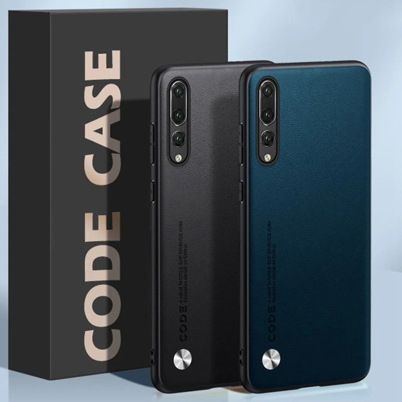 Ốp Da PU Sang Trọng Cho Huawei P20 Pro P20Pro Ốp Lưng Silicon Mờ Bảo Vệ Toàn Diện Ốp lưng Huawei P20