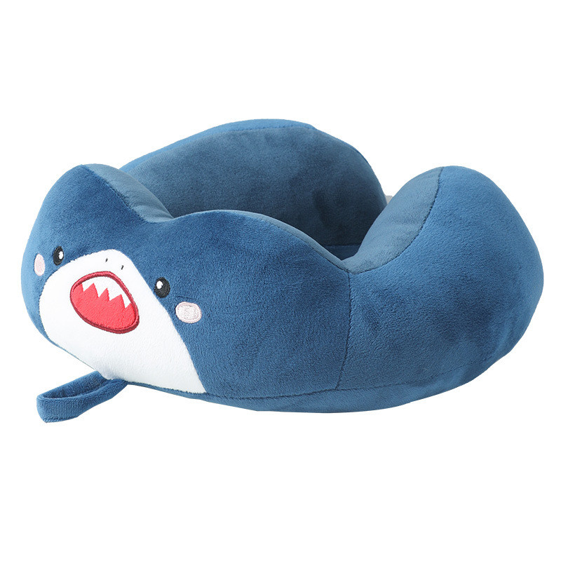 Hump U-shape pillow cartoon embroidery neck pillow office nap portable travel neck pillow pp cotton 