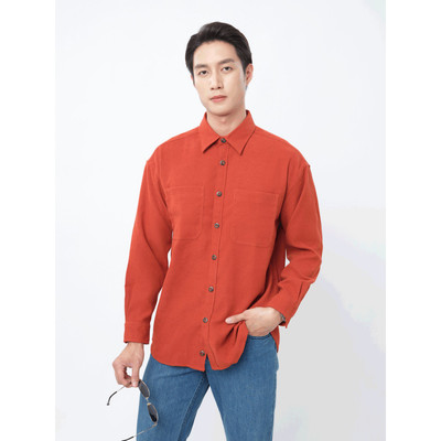 Sơ mi tay dài vạt tròn VIETTIEN SMART CASUAL vải Poly phom REGULAR VT00000375