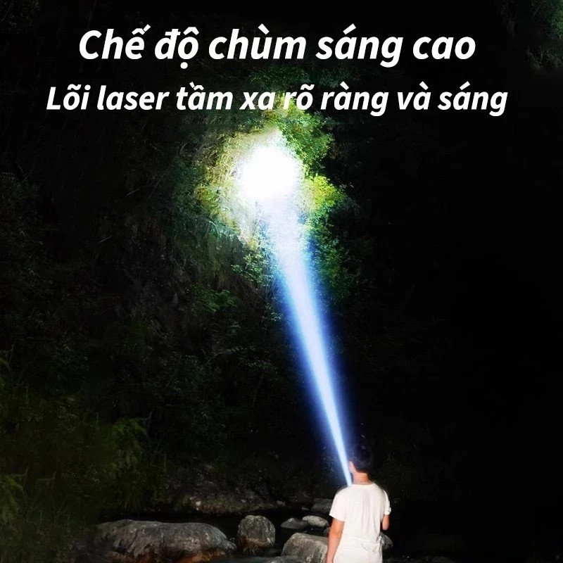 Đèn Pin LED Cầm Tay Siêu Sáng Pin Trâu 3 Chế Độ, Pin Tích Điện Dùng Tới 6h Liên Tục, Chống Nước Tốt | BigBuy360 - bigbuy360.vn