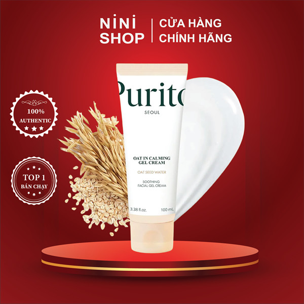Kem Dưỡng Ẩm Yến Mạch Làm Dịu Phục Hồi Da PURITO Oat In Calming Gel Cream 100ml - ninishop