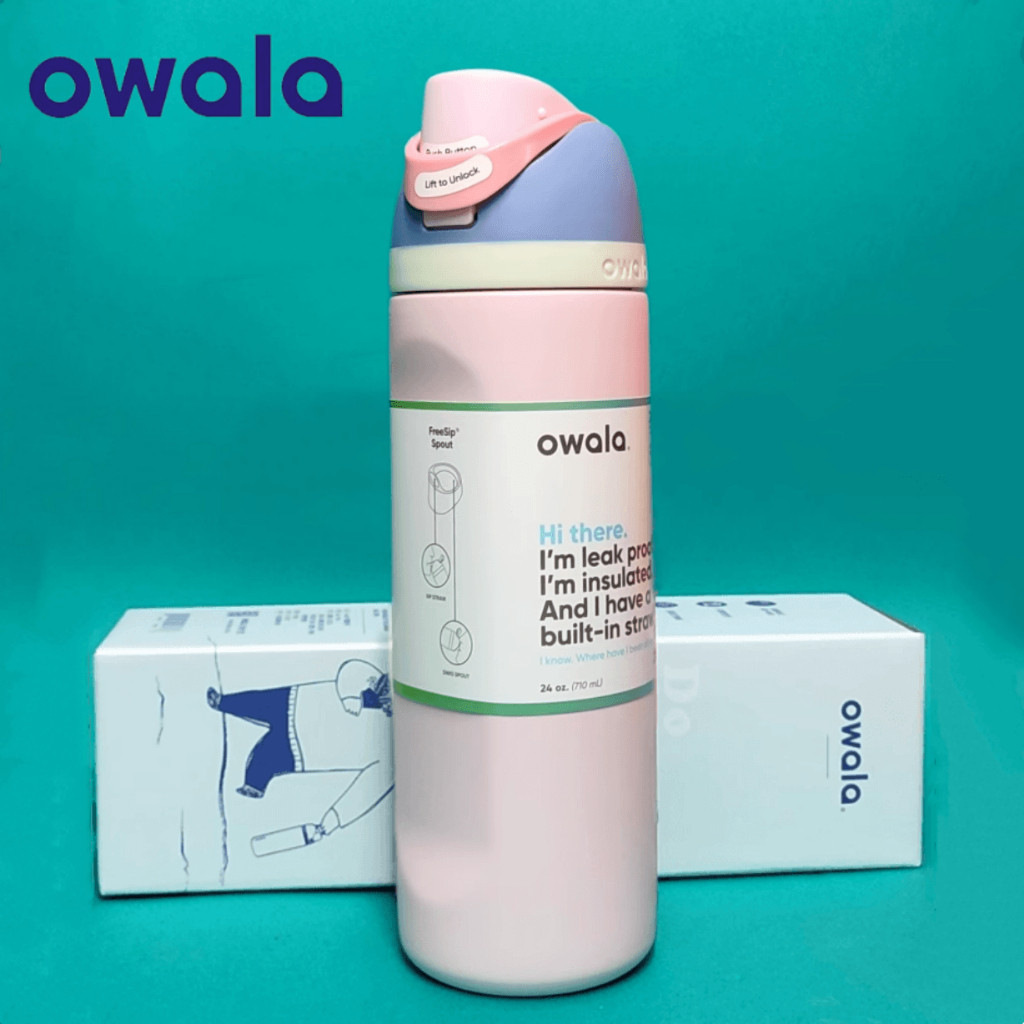 Kính bảo quản lạnh OWALA 24 Ounce / 32 Ounce, 2 hệ thống nắp có tay cầm, có thể giữ lạnh trong 30 gi