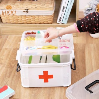 [WUSISI] Hộp đựng thuốc đa năng bằng nhựa đa chức năng - Hộp bảo quản y tế chống nước trong suốt, Hộp đựng thuốc MỚI