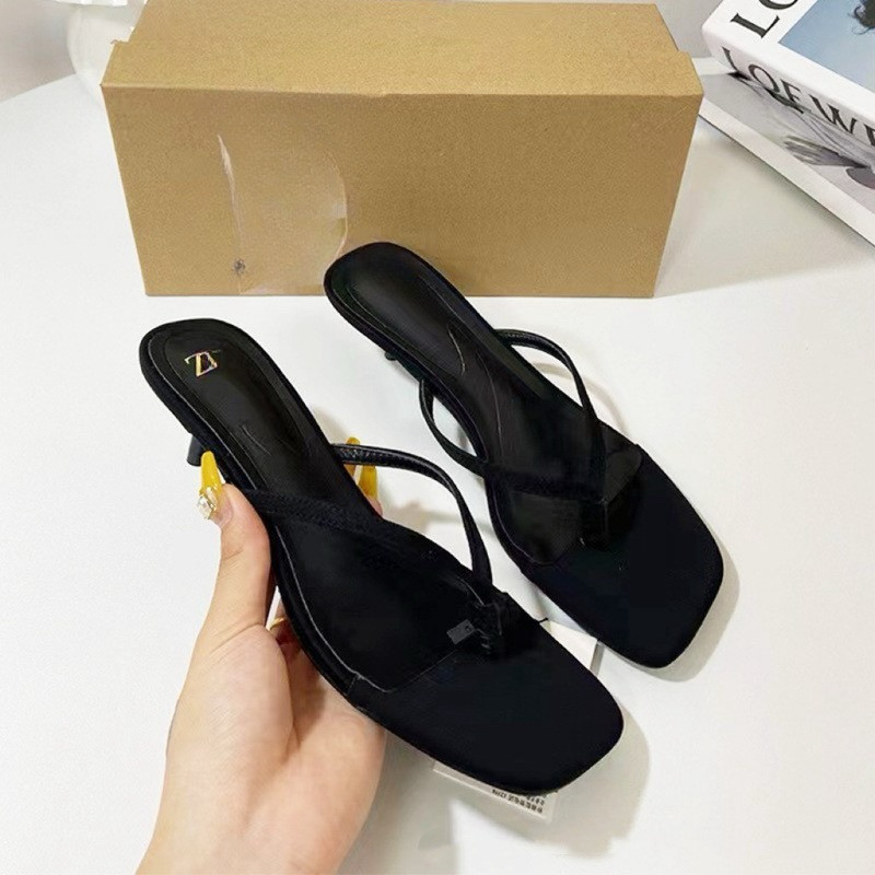 m1 (Sẵn-Lùi 1sz) Guốc Xỏ Ngón Z mũi vuông FULLBOX m2