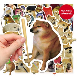 Bộ 50 Vui Nhộn Và Khó Chịu Chó Series Graffiti Dán Cho Vali Điện Thoại Di Động Ốp Lưng Laptop Mũ Bảo Hiểm Ván Trượt Chống Thấm Nước Trang Trí Dán DIY Sáng Tạo