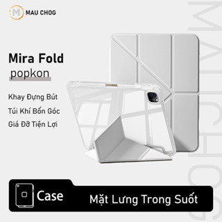 Bao Da iPad Màu Pastel Lưng Trong Suốt Có Khe Đựng Bút Apple Pencil Cho iPad Pro 11 Air 6 7 Gen 11