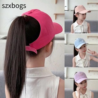 Mũ bóng chày trẻ em SZXBOGS​​, Dây đeo có thể điều chỉnh​​ Bảo vệ tia cực tím​​ ​​Mũ chống nắng trẻ em​​, ​​Thời trang nhẹ nhàng thoải mái​​ Nơ thoáng khí​​ ​​Mũ đuôi ngựa cao cấp​​ ​​BÉ & TRẺ EM​​