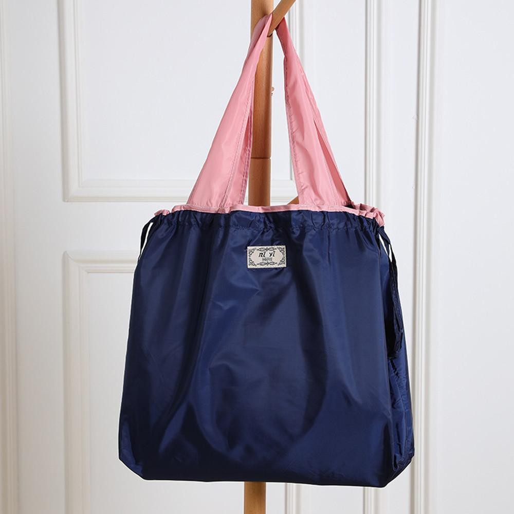 Folding Shopping Bag Portable Greeting Bag Large Capacity Oxford Cloth Shopping Bag Crossbody